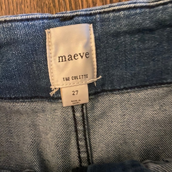 NWOT Anthropologie Colette Cropped High-Rise Wide-Leg Jeans by Maeve - Picture 3 of 4